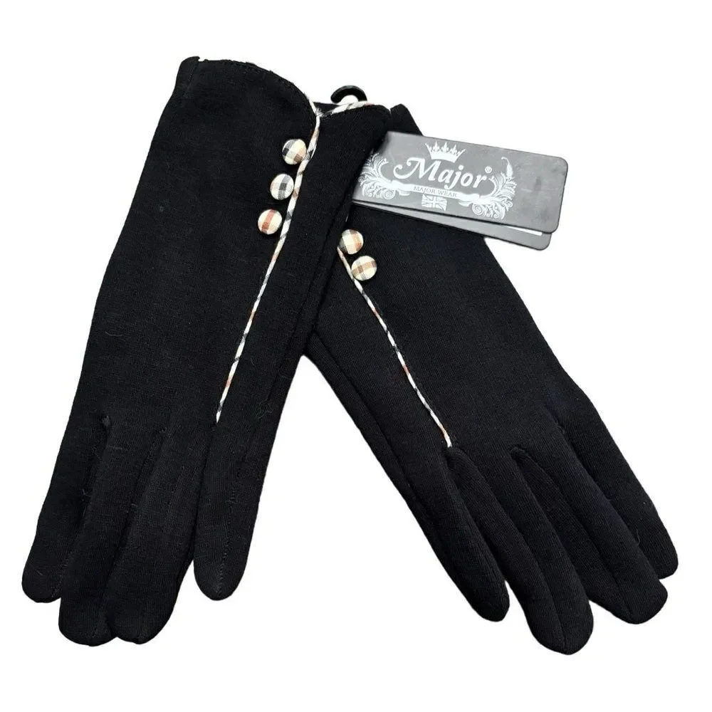 NWT Major Wear Company Black Gloves – London